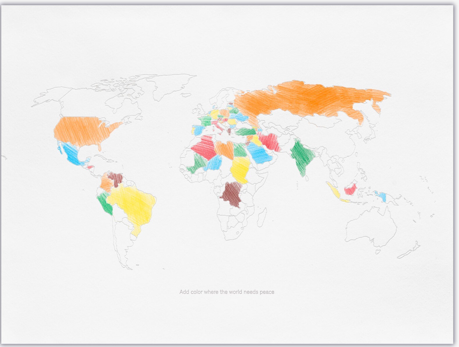 Yoko Ono, Add color where the world needs peace Yoko Ono, Add color where the world needs peace