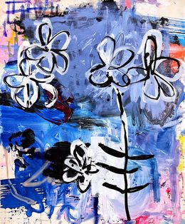 Peinture, Send flowers after the party, Manuela Karin Knaut