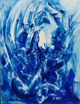 Peinture, Eau Abyssale, Serge Poljinsky
