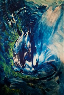 Peinture, Cascade du Lac Baïkal, Serge Poljinsky