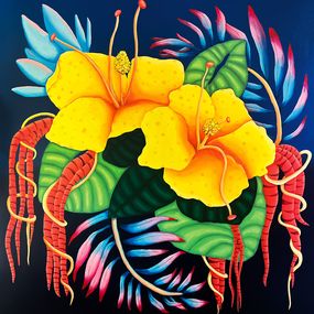 Peinture, Hopeful Hibiscus, Rachel Rose