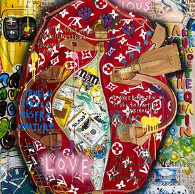 Peinture, Milky Red Travel Bag, Jisbar