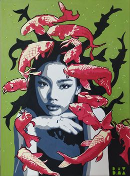 Painting, Medusa Koï, B.AX