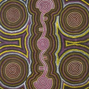 Gemälde, Rêve d'Eau (Water Dreaming - Ngapa Jukurrpa), Tilo Nangala