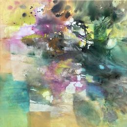 Peinture, Miroir en eau trouble, Anne Bironneau