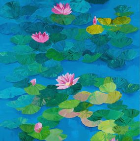 Peinture, Hommage à Monet V, Agnès Tiollier