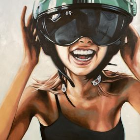 Gemälde, Green helmet, Thomas Saliot
