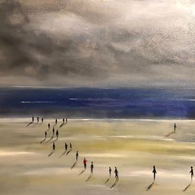 Gemälde, Ciel d'orage à Cabourg II, Didier Colomès