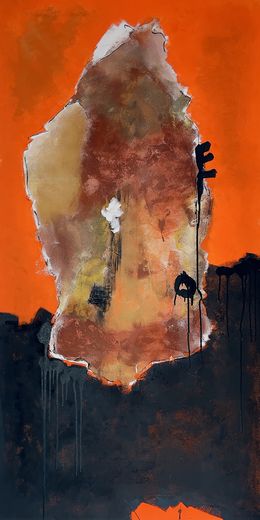 Gemälde, # Orange, 220, Marc Leforestier