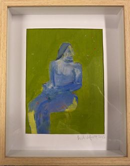 Painting, Im Raum - Figur in Grün und Blau, Mila Veljac'a