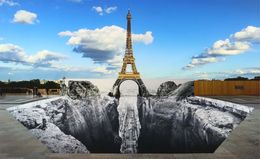 Print, Trompe l'oeil, Les Falaises du Trocadéro, 19 mai 2021, 19h57, Paris, France, 2021, JR