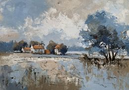 Peinture, Cloudy Countryside, Schagen Vita