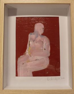 Painting, Im Raum - Figur in Rosa und Rot, Mila Veljac'a