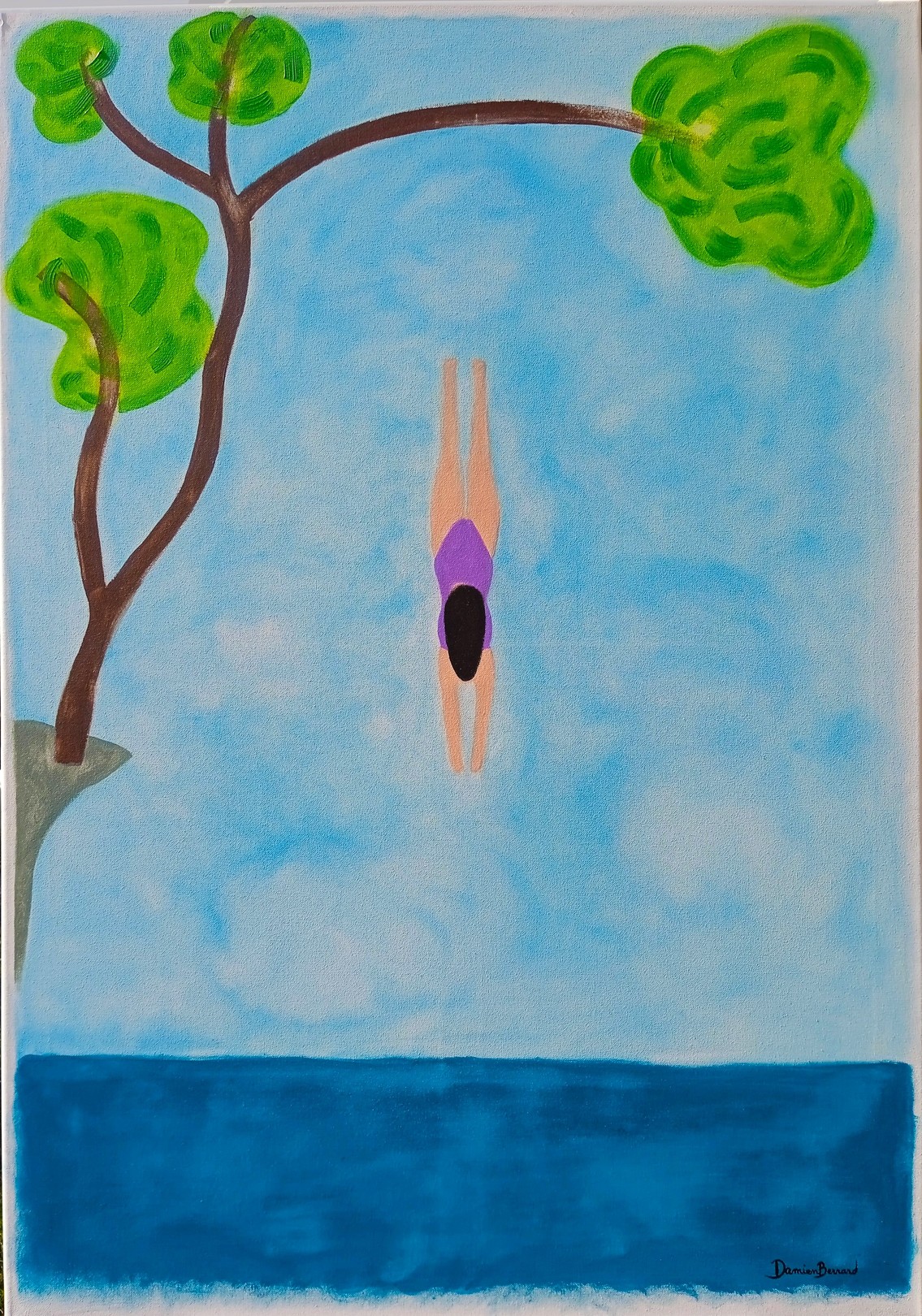 Damien Berrard, Le plongeon Damien Berrard, Le plongeon