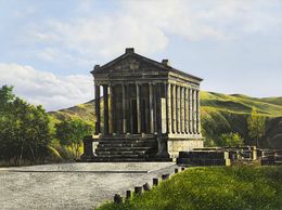 Painting, Garni Pagan Temple, Sergey Miqayelyan