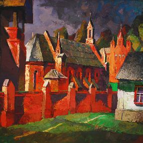 Gemälde, Old town. Storm, Egor Shvachunov