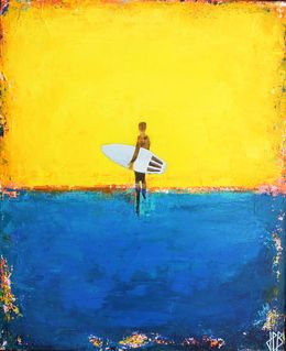 Painting, En atendant la vague, Jean-Philippe Berger