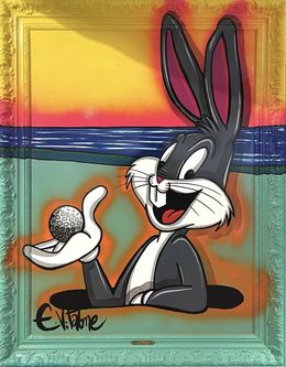 Gemälde, Bugs Bunny Loves Golf, Eddy Vitalone