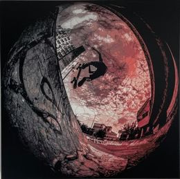 Gemälde, Fisheye Skate, Kelu Abstract