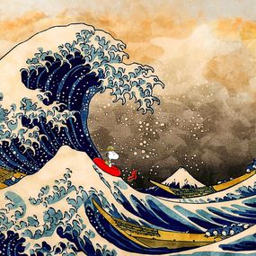 Print, Snoopy, Fishing for Love (In a Hopeless Wave), Benny Arte