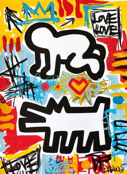 Peinture, Double pop (tribute to Haring), Dr. Love