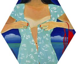 Gemälde, Red bikini, Olena Kishkurno