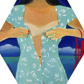 Gemälde, Red bikini, Olena Kishkurno