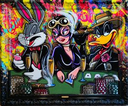 Gemälde, Daffy Duck Roi du Pocker, Eddy Vitalone