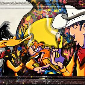 Gemälde, Daffy Duck se Prend pour un Cowboy, Eddy Vitalone