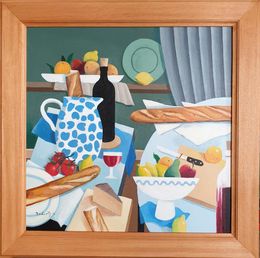 Peinture, Petit Déjeuner by Frank McLean Docherty. Contemporary Acrylic on Canvas., Frank Docherty