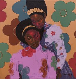 Gemälde, Late Bloomers - 21st Century Contemporary, Figurative, Portrait, Women, Love, Jayeola Joshua