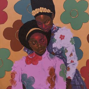 Gemälde, Late Bloomers - 21st Century Contemporary, Figurative, Portrait, Women, Love, Jayeola Joshua