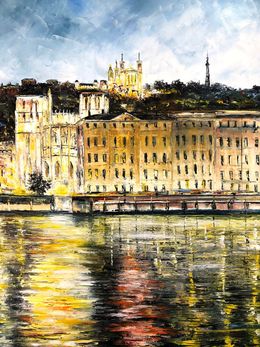 Painting, Quai de Saône, Phil