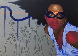 Peinture, Untitled (Catch Them Young) - 21st Century Contemporary, Figurative, Children, Jayeola Joshua