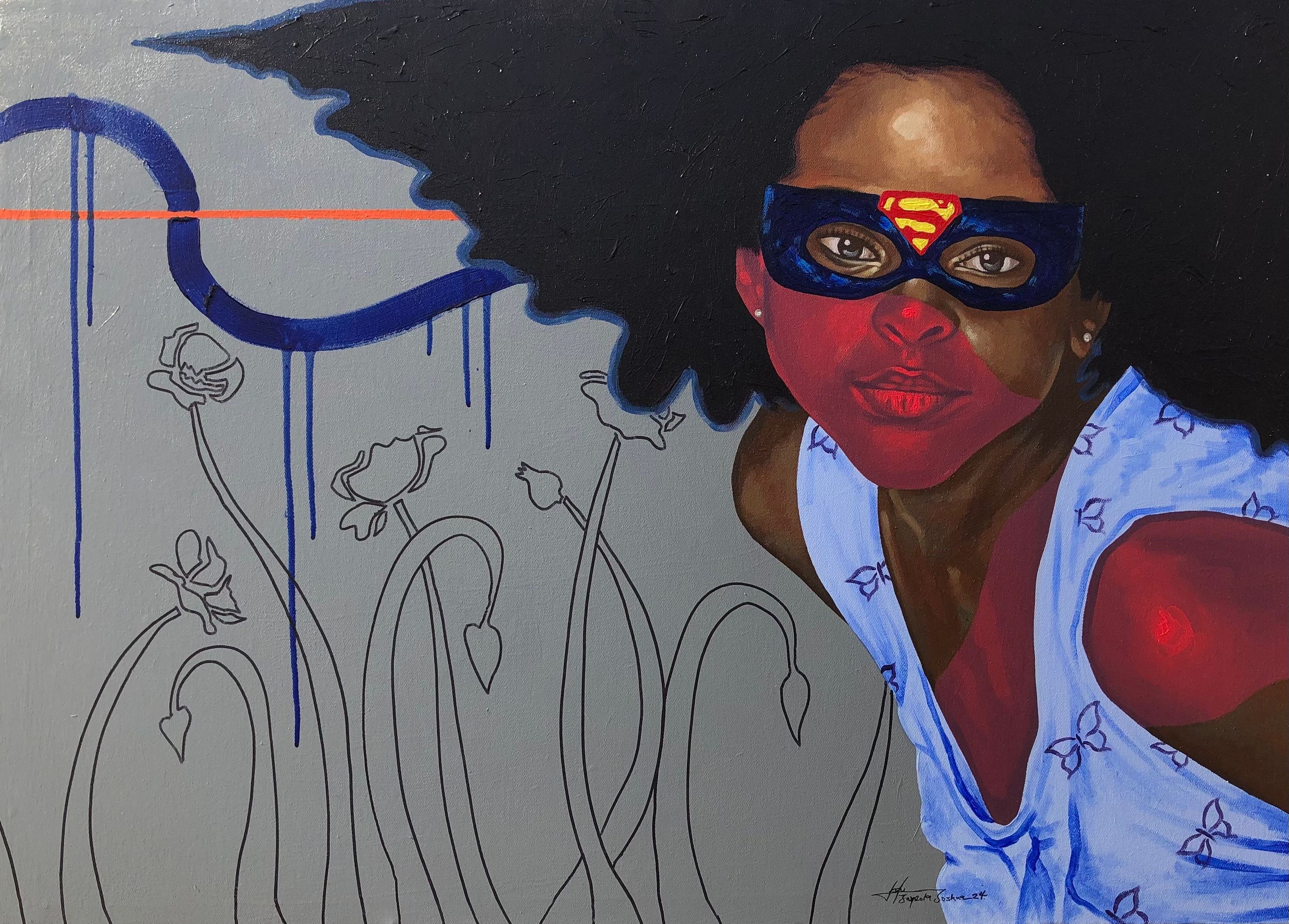 Jayeola Joshua, Untitled (Catch Them Young) - 21st Century Contemporary, Figurative, Children Jayeola Joshua, Untitled (Catch Them Young) - 21st Century Contemporary, Figurative, Children