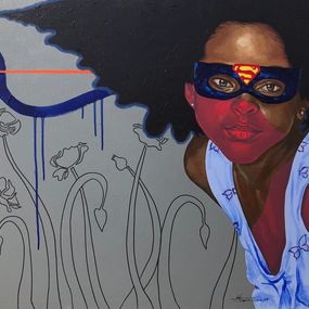 Gemälde, Untitled (Catch Them Young) - 21st Century Contemporary, Figurative, Children, Jayeola Joshua