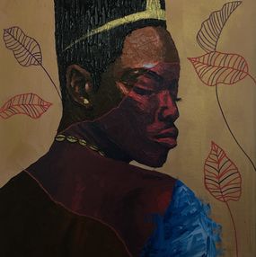 Gemälde, In All Her Glory (Engraced) - 21st Century Contemporary, Figurative, Modern Women, Jayeola Joshua