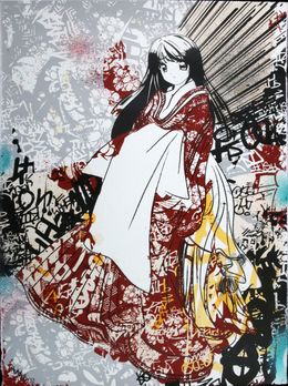 Print, Graf Geisha Red, Hush
