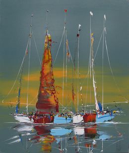 Peinture, Marine abstraite 2025-01, Fred Boutet