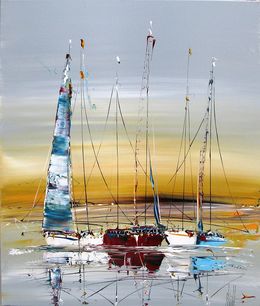Peinture, Marine abstraite 2025-04, Fred Boutet