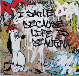 Gemälde, Smile because life is beautiful, Patricia Gadisseur
