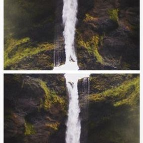 Print, Contact is Content at Seljalandsfoss, Olafur Eliasson
