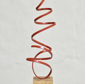 Sculpture, Serpentant "hélicoïde rouge", Yannick Bouillault