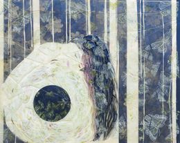 Gemälde, Quand la douceur enfante la terre et ses merveilles - Portrait poétique de femme, Thalye d'Oriam