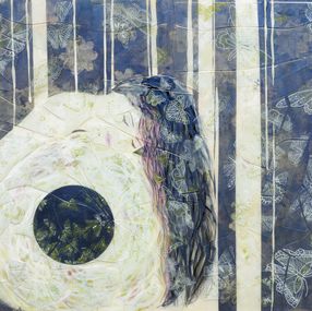 Gemälde, Quand la douceur enfante la terre et ses merveilles - Portrait poétique de femme, Thalye d'Oriam