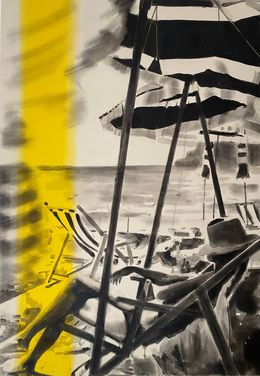 Painting, 38° à l'ombre, Valérie Betoulaud