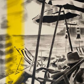 Gemälde, 38° à l'ombre, Valérie Betoulaud