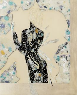 Gemälde, La femme aux ailes de lumière - Portrait poétique de femme, Thalye d'Oriam
