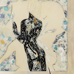 Gemälde, La femme aux ailes de lumière - Portrait poétique de femme, Thalye d'Oriam
