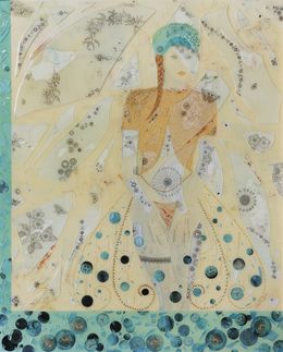 Gemälde, La danse éphémère des ancres - Portrait poétique de femme, Thalye d'Oriam